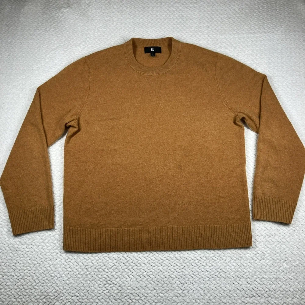Banana Republic 100% Cashmere Crewneck Sweater Brown Large